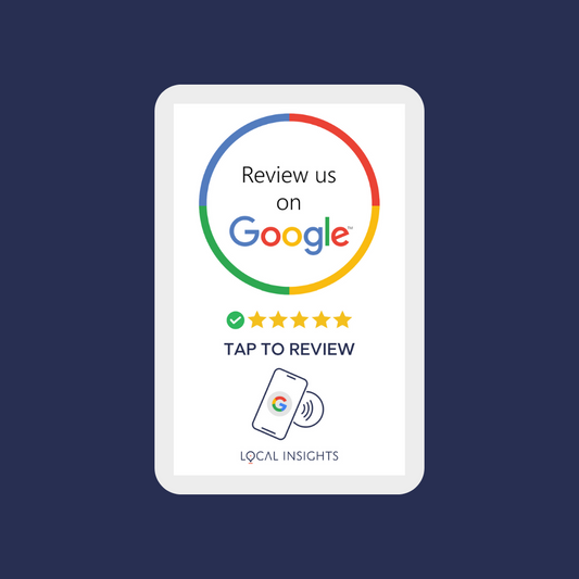 1 Google Review Card Plus Free Postage