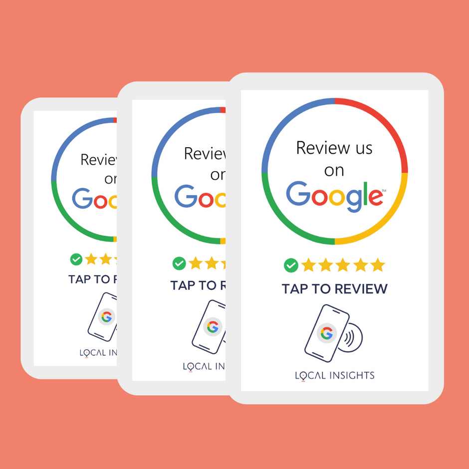 Google Review Cards | Tap To Review Cards By Local Insights