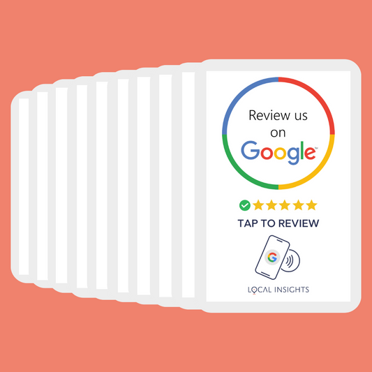 Pro Deal: 10 Google Tap To Review Cards Plus Free Postage